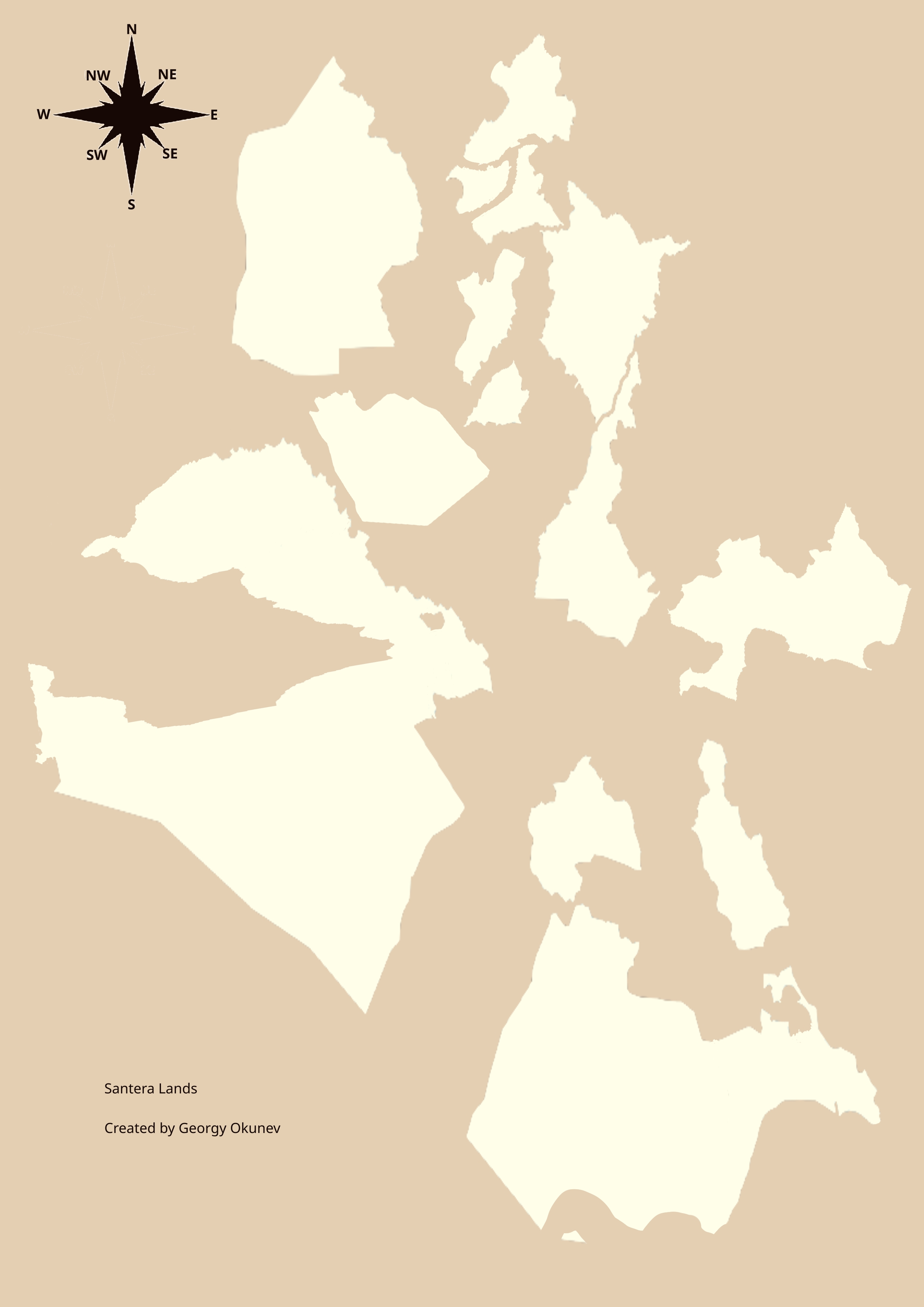 Santera Lands Map